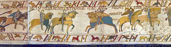 William Rides To War scene 2 - Bayeux Tapestry